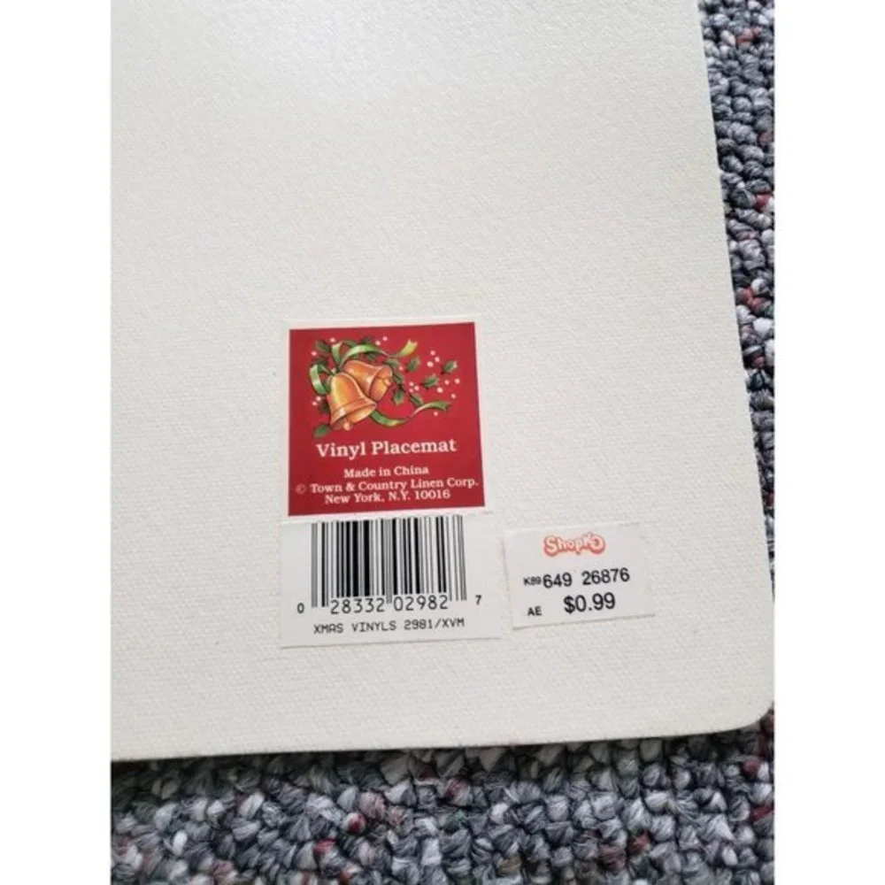 Vintage Vinyl Christmas Placemats‎
